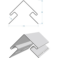 Угол внешний Docke LUX 3 м, канадская береза