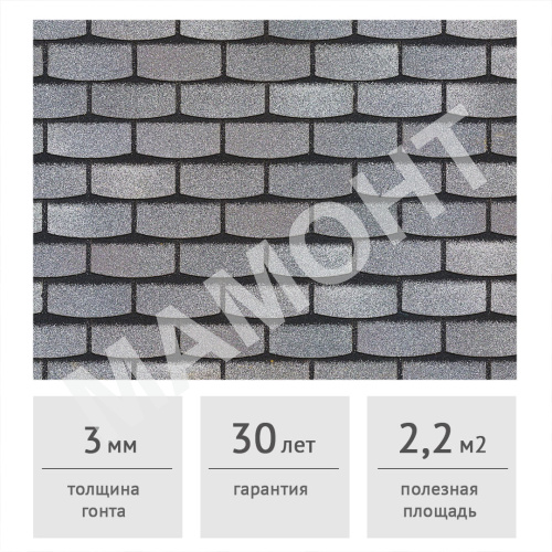 Фасадная плитка HAUBERK ТЕХНОНИКОЛЬ Сланец Камень 2,2 м2