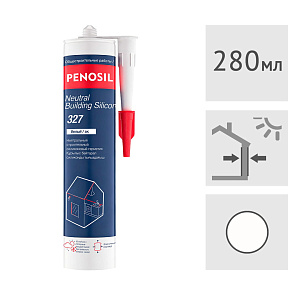 Силиконовый герметик Penosil Neutral Building Silicone 327 нейтральный белый, 280 мл