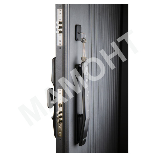 Дверь РОНА СМАРТ Бетон графит / Шагрень белая (+ черный муар) Промет - Фото 4