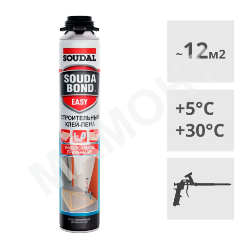 Клей-пена полиуретановая Soudal SOUDABOND Easy, 750 мл