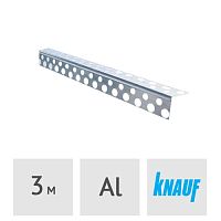 Уголок перфорированный алюминиевый Knauf, 3 м