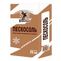 Пескосоль (песчано-соляная смесь) Горыныч Антигололед, 25 кг