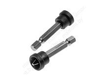 Биты крестообразные PH2 50мм магнитные с ограничителем для ГКЛ (2шт.) GEPARD (GP3516-50)