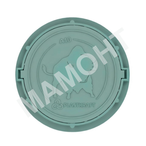 Люк газонный композитный легкий Plastkraft А10 зеленый