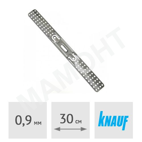 Подвес прямой (0.9 мм) KNAUF для CD-профиля, ребра 12 см, длина 30 см