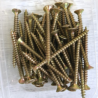 Шуруп универсальный желтый 5.0 х 60 мм МАМОНТ (50 шт.)