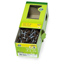 Саморез 4.8 x 29 мм кровельный со сверлом PT1 и резиновой прокладкой, RAL 8017, 250 шт. ЕКТ