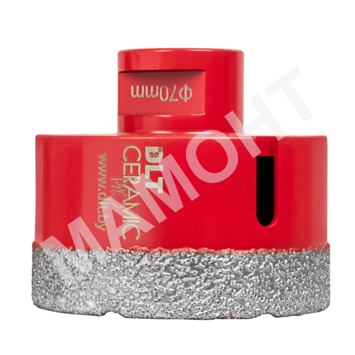 Коронка алмазная по керамограниту DLT CERAMIC PRO, 70 мм (0501)