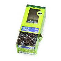 Саморез 5.5 x 19 мм кровельный со сверлом PT3 и резиновой прокладкой, RAL 8017, 300 шт. ЕКТ