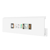 Плинтус HDPS напольный Winart PRO Quadro Белый 80 мм