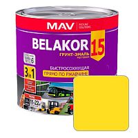 Грунт-эмаль по ржавчине MAV BELAKOR 15 желтая матовая