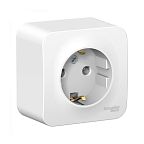 Розетка Systeme Electric BLANCA открытой установки с заземлением, белый