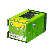 Саморез 4.8 x 35 мм кровельный со сверлом PT1 и резиновой прокладкой, RAL 7016, 200 шт. ЕКТ