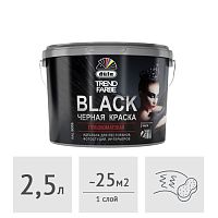 Краска Dufa TREND FARBE BLACK черная (RAL 9005), 2,5 л