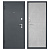 Дверь ТИТАН Антеро Антрацит / Бетон снежный Промет - Превью