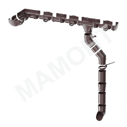 Труба Технониколь ОПТИМА 80 мм х 3 м, темно-коричневый