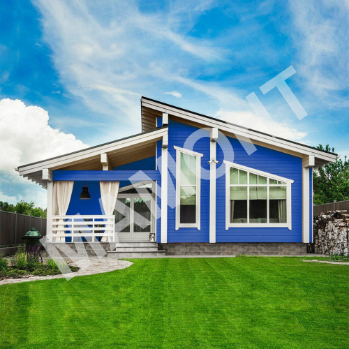 Эмаль по металлу и древесине ПФ-115 MAV ECOL ярко-синяя глянцевая - Фото 2