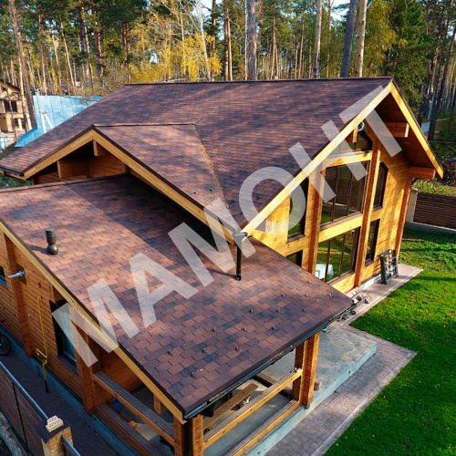 Гибкая черепица Docke PIE PREMIUM Цюрих кофе, 3,1 м2