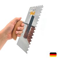 Гладилка нержавеющая 270 x 130 мм зуб 6 x 6 мм МАМОНТ (INS-MMNT-1072)