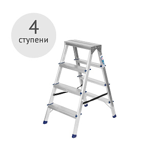 Лестница-стремянка двухсторонняя 4 ступени TARKO 04204