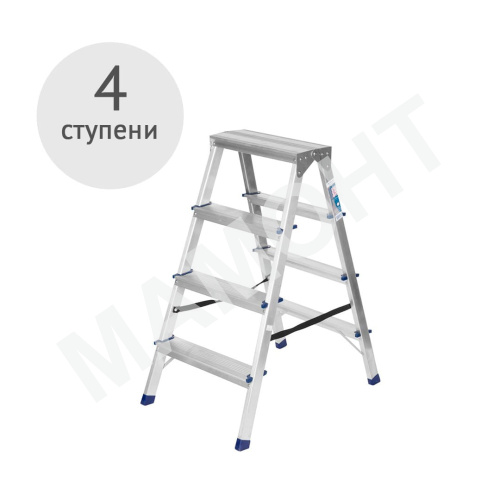 Лестница-стремянка двухсторонняя 4 ступени TARKO 04204