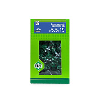 Саморез 5.5 x 19 мм кровельный со сверлом PT3 и резиновой прокладкой, RAL 6005, 300 шт. ЕКТ