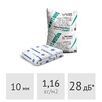 Мат звукопоглощающий ТехноСонус ТермоЗвукоИзол Лайт 10 мм, 15 м2