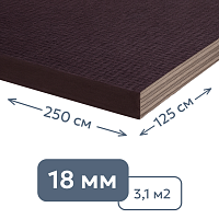 Фанера ламинированная с сеткой "транспортная" (18 мм) 250 x 125 см