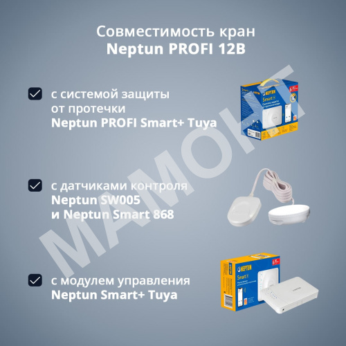 Кран с электроприводом Neptun PROFI 12В - Фото 2