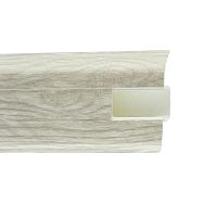 Плинтус ПВХ с кабель-каналом WIMAR 837 Дуб Новарский