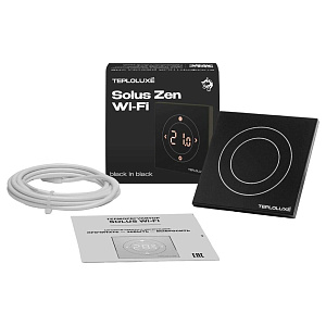 Терморегулятор электронный Теплолюкс Solus Zen Wi-Fi черный / черный