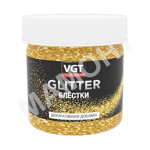 Блестки VGT PET GLITTER золото, 0,05 кг
