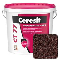 Штукатурка мозаичная силикон-акриловая Ceresit CT 77, PERU 1, 25 кг