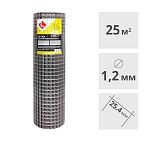 Сетка сварная оцинкованная LIHTAR (1.2 мм, 25,4 x 25,4 мм) 1 x 25 м