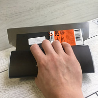 Шпатель алюминиевый со сменным лезвием 250 x 0,3 мм Motive Profi (040842)