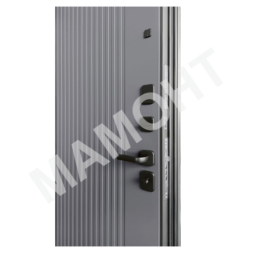 Дверь РОНА Бетон графит / Графит нубук (+ чёрный муар) Промет - Фото 4