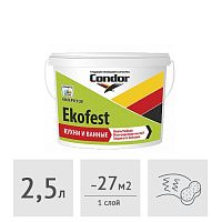 Краска акриловая Condor Ekofest, 2,5 л