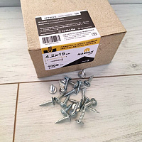 Саморез 4.2 x 19 мм с пресс-шайбой острый 1000 шт. МАМОНТ