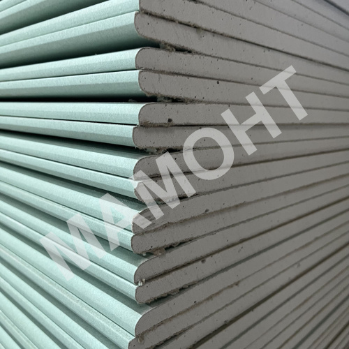 Гипсокартон стеновой (12.5 мм) огне-влагостойкий Knauf 120 x 300 см - Фото 5