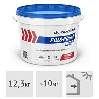 Шпатлевка готовая полимерная финишная DANOGIPS Fill&Finish Light, 10 л (12,3 кг)