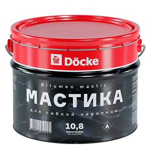 Мастика для гибкой черепицы Docke 10,8 кг