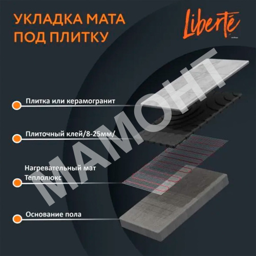 Мат нагревательный для теплого пола Теплолюкс Liberte - Фото 12