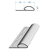 Профиль финишный Docke LUX 3 м, зрелый каштан