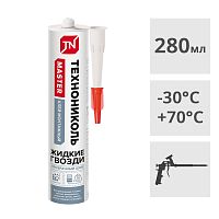 Клей монтажный универсальный акриловый ТЕХНОНИКОЛЬ MASTER, прозрачный, 280 мл