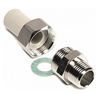 Разборное соединение ПП / наружная резьба Wavin Ekoplastik