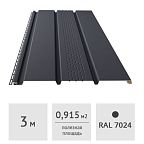 Софит с центральной перфорацией Docke STANDARD 3 м, графит