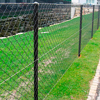 Сетка Рабица (2,4 мм, 55 x 55 мм) 10 x 1,5 м (RAL7016, серая)