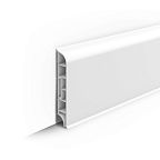 Плинтус напольный округлый 80 мм 2,2 м Ideal Дюра, 001 Белый