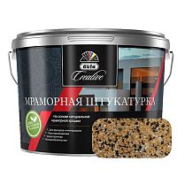 Штукатурка декоративная мраморная Dufa Creative 992-K (фракция 1,0-1,5 мм), 15 кг